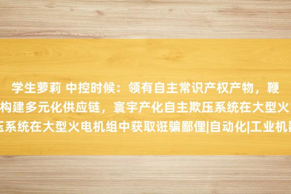 学生萝莉 中控时候：领有自主常识产权产物，鞭策中枢零部件国产化并构建多元化供应链，寰宇产化自主欺压系统在大型火电机组中获取诳骗鄙俚|自动化|工业机器东说念主